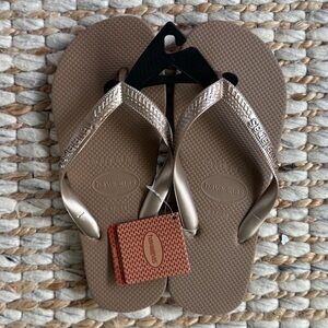 Havaianas Gold Flip Flops